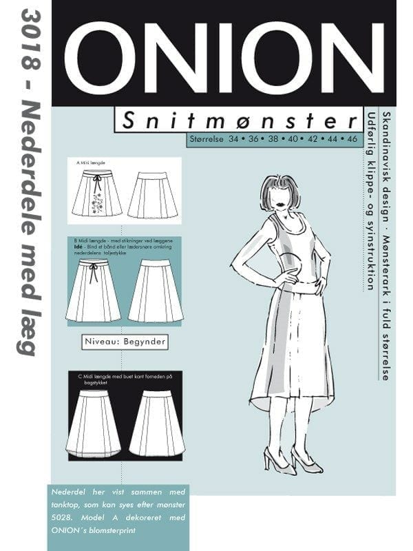 Onion Snitmønster 3018 (Nederdele med læg)
