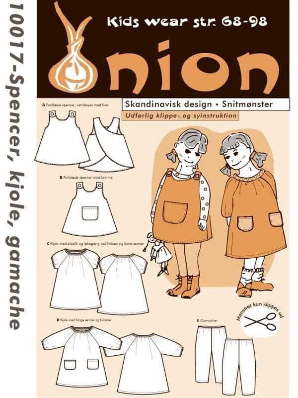 Onion Snitmønster 10017 (Spencer, kjole gamacher)