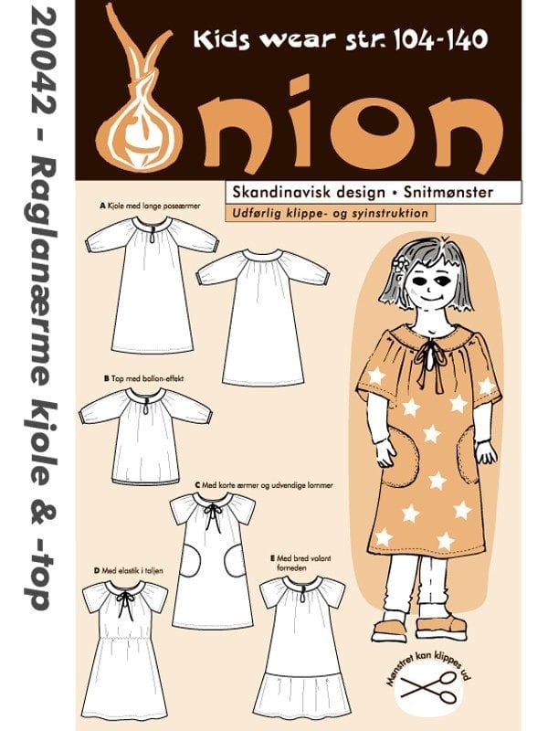 Onion Snitmønster 20042 (Raglanærmekjole & top)