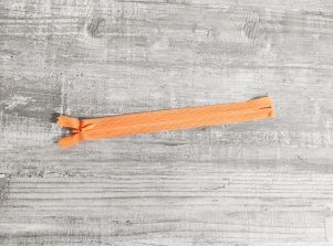 Usynlig Lynlås 4mm - Orange (22CM) Usynlig Lynlås 4mm - Orange (22CM)