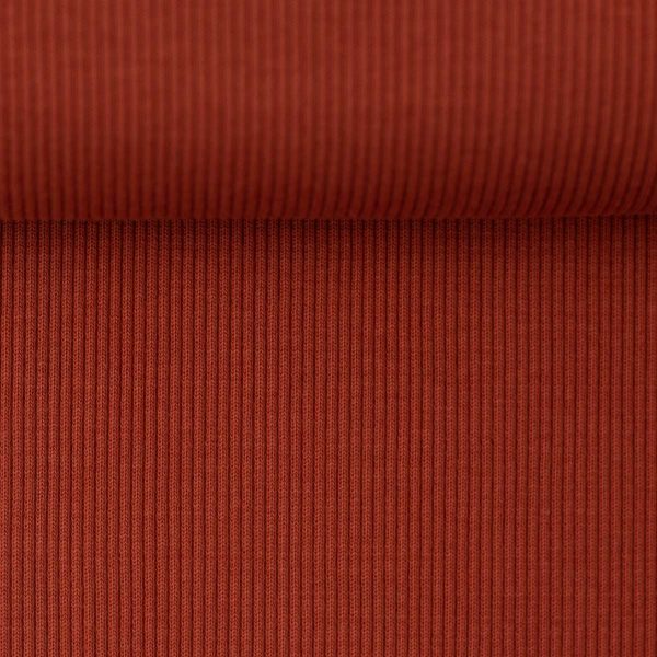 Micro Rib Terracotta Tessa, Rib, Terracotta – Symaskine Torvet