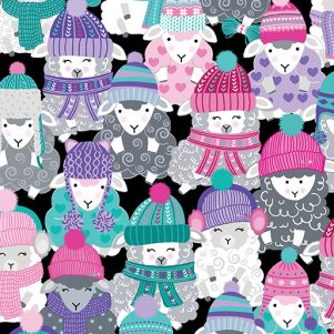 SWIRLS & CURLS, BLACK/GRAY, Love Ewe More SWIRLS & CURLS, BLACK/GRAY, Love Ewe More