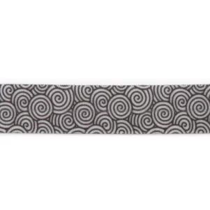 Foldeelastik M/Stjerner, Sort, 19 MM Foldeelastik M/Stjerner, Sort, 19 MM