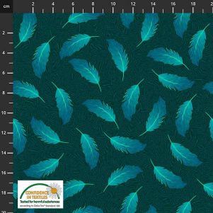 Bambusjersey, Digitalprint M/Turkise Blomster Bambusjersey, Digitalprint M/Turkise Blomster