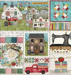 Perfect Squares, "Shop Hop", Digitalprint Perfect Squares, "Shop Hop", Digitalprint