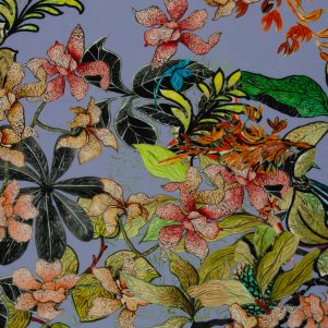 Fast Viskose M/Abstrakt Plettet Mønster, Marseille Fast Viskose M/Abstrakt Plettet Mønster, Marseille