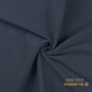 Rundstrikket Rib, Sort Rundstrikket Rib, Sort