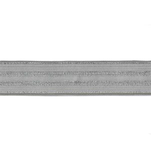 Elastik m/Lurex, Hvid/sølv, 2 cm. Elastik m/Lurex, Hvid/sølv, 2 cm.