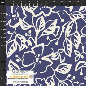 Twill Vævet Viskose m/grafisk print, "Light & Lush 24 fall"