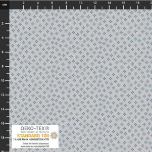 Bomuldsjersey m/kløverlignende mønster, grå, Avalana Bomuldsjersey m/kløverlignende mønster, grå, Avalana