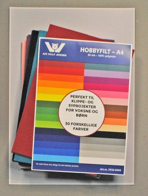 Hobbyfilt- A4 30ark forskellige farver Hobbyfilt- A4 30ark forskellige farver