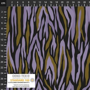 Bomuldsjersey m/lilla mønster, Avalana Bomuldsjersey m/lilla mønster, Avalana