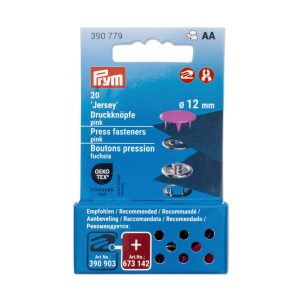 Prym Vario Tool, jersey trykknap metal ø12mm/20 stk. (Pink/sølv) Prym Vario Tool, jersey trykknap metal ø12mm/20 stk. (Pink/sølv)
