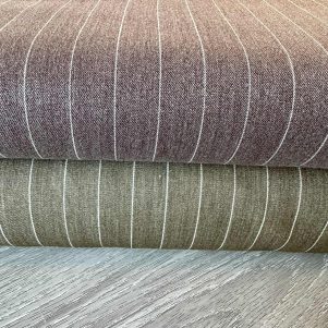 Viskose/polyester m/stræk, nålestribet, støvet Khaki (* SE TEKST) Viskose/polyester m/stræk, nålestribet, støvet Khaki (* SE TEKST)