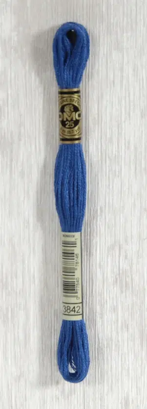 DMC "Mouliné Spécial" (Prussian Blue, 3842) DMC "Mouliné Spécial" (Prussian Blue, 3842)