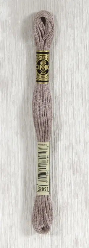 DMC "Mouliné Spécial" (Garlic White, 3866) DMC "Mouliné Spécial" (Garlic White, 3866)