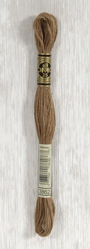 DMC "Mouliné Spécial" (Garlic White, 3866) DMC "Mouliné Spécial" (Garlic White, 3866)