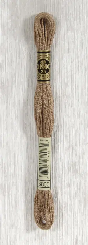 DMC "Mouliné Spécial" (Garlic White, 3866) DMC "Mouliné Spécial" (Garlic White, 3866)