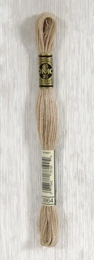 DMC "Mouliné Spécial" (Garlic White, 3866) DMC "Mouliné Spécial" (Garlic White, 3866)