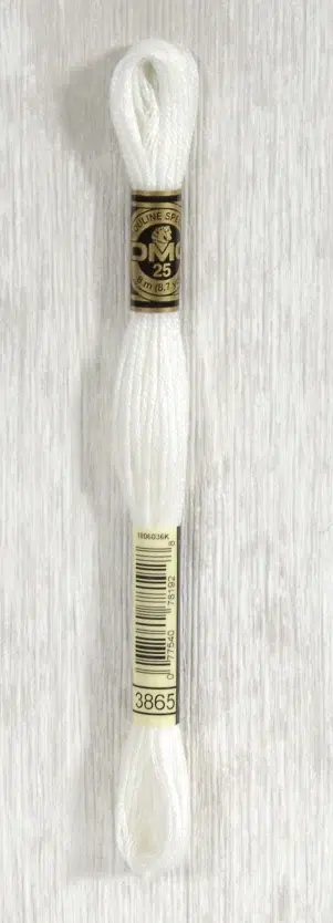 DMC "Mouliné Spécial" (Garlic White, 3866) DMC "Mouliné Spécial" (Garlic White, 3866)