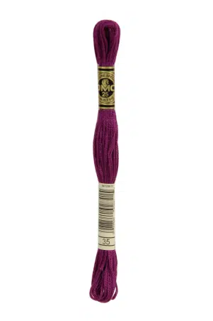 DMC "Mouliné Spécial" (Plum, 35) DMC "Mouliné Spécial" (Plum, 35)