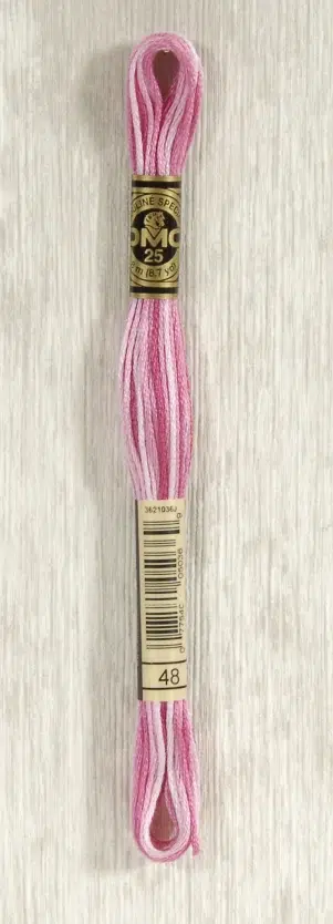 DMC "Mouliné Spécial" (Indian Rose Ombre, 48) DMC "Mouliné Spécial" (Indian Rose Ombre, 48)