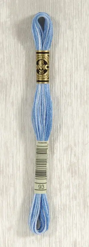 DMC "Mouliné Spécial" (Cornflower Ombre, 93) DMC "Mouliné Spécial" (Cornflower Ombre, 93)