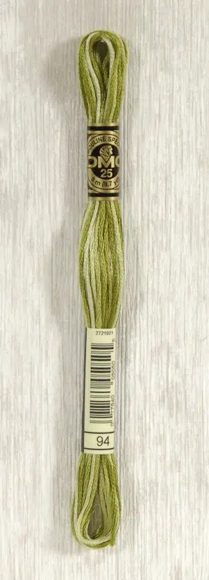 DMC "Mouliné Spécial" (Moss Green Ombre, 94) DMC "Mouliné Spécial" (Moss Green Ombre, 94)