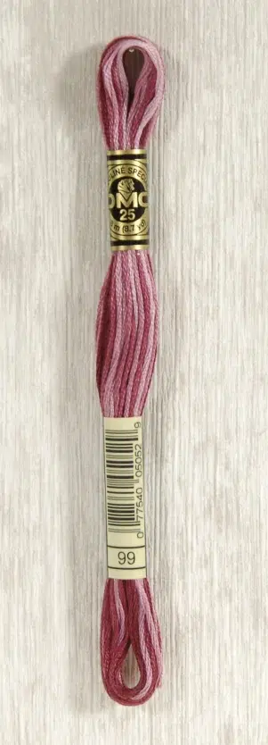 DMC "Mouliné Spécial" (Redouté Rose Ombre, 99) DMC "Mouliné Spécial" (Redouté Rose Ombre, 99)