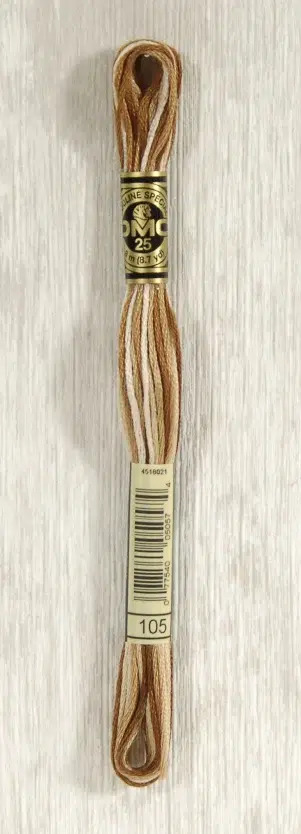 DMC "Mouliné Spécial" (Woodwork Ombre, 105) DMC "Mouliné Spécial" (Woodwork Ombre, 105)