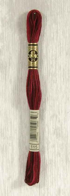 DMC "Mouliné Spécial" (Opera Red Ombre, 115) DMC "Mouliné Spécial" (Opera Red Ombre, 115)