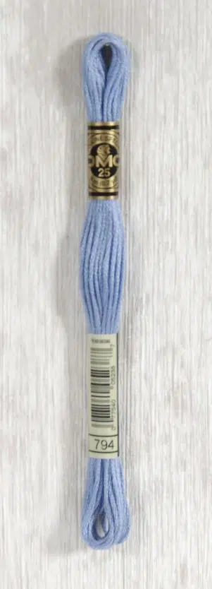 DMC "Mouliné Spécial" (Horizon Blue, 799) DMC "Mouliné Spécial" (Horizon Blue, 799)