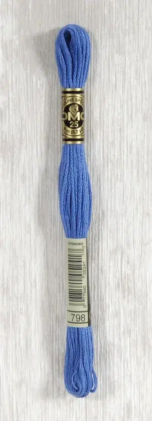 DMC "Mouliné Spécial" (Horizon Blue, 799) DMC "Mouliné Spécial" (Horizon Blue, 799)
