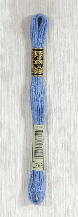 DMC "Mouliné Spécial" (Horizon Blue, 799) DMC "Mouliné Spécial" (Horizon Blue, 799)
