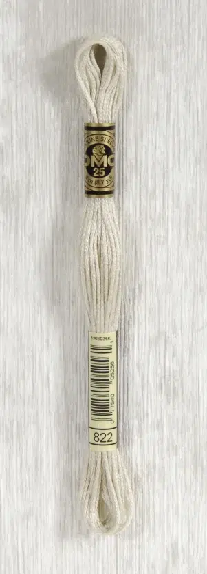 DMC "Mouliné Spécial" (Cotton, 822) DMC "Mouliné Spécial" (Cotton, 822)