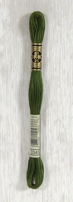 DMC "Mouliné Spécial" (Spinach, 3345) DMC "Mouliné Spécial" (Spinach, 3345)