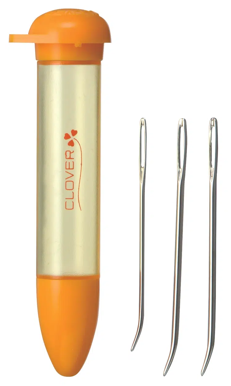 Clover stoppenåle m/bukket spids i etui Clover stoppenåle m/bukket spids i etui