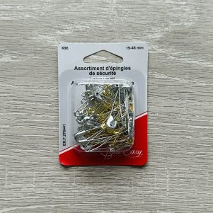 SEW EASY Sikkerhedsnåle, messing/sølv 96 stk. (Ass. str.19-46 mm) SEW EASY Sikkerhedsnåle, messing/sølv 96 stk. (Ass. str.19-46 mm)