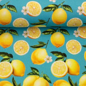 Fast bomuld m/Citroner Fast bomuld m/Citroner