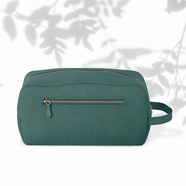 Twill Vævet Viskose m/Violet bladmønster, "Light & Lush 26 spring"