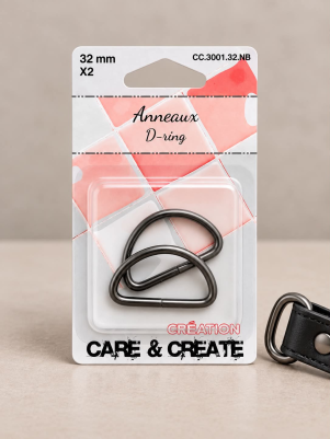 D-ringe, Rosegold - 32mm D-ringe, Rosegold - 32mm