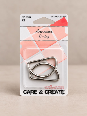 D-ringe, Rosegold - 32mm D-ringe, Rosegold - 32mm