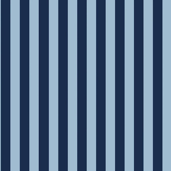 Flonel m/striber, Lys/mørkeblå