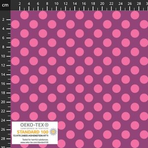 Bomuldsjersey m/hjerter, Multifarvet, Avalana Bomuldsjersey m/hjerter, Multifarvet, Avalana