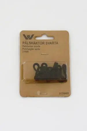 Pelshægter 3 par, sort Pelshægter 3 par, sort
