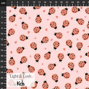 Bomuldspoplin m/kulørte sommerfugle, "Light & Lush Kids poplin Spring" Bomuldspoplin m/kulørte sommerfugle, "Light & Lush Kids poplin Spring"