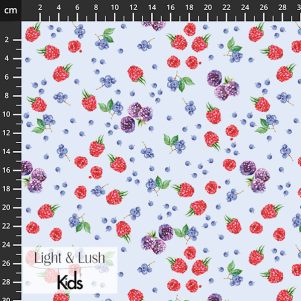 Bomuldspoplin m/kulørte sommerfugle, "Light & Lush Kids poplin Spring" Bomuldspoplin m/kulørte sommerfugle, "Light & Lush Kids poplin Spring"