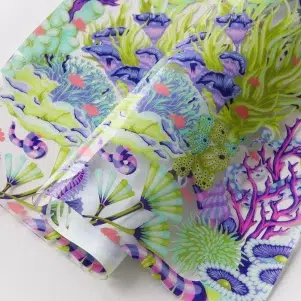 Klar vinylark m/print (18"x25") - "Reef what you sew" (Floral Reef) Klar vinylark m/print (18"x25") - "Reef what you sew" (Floral Reef)