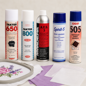 Lim & Spraylim til broderi