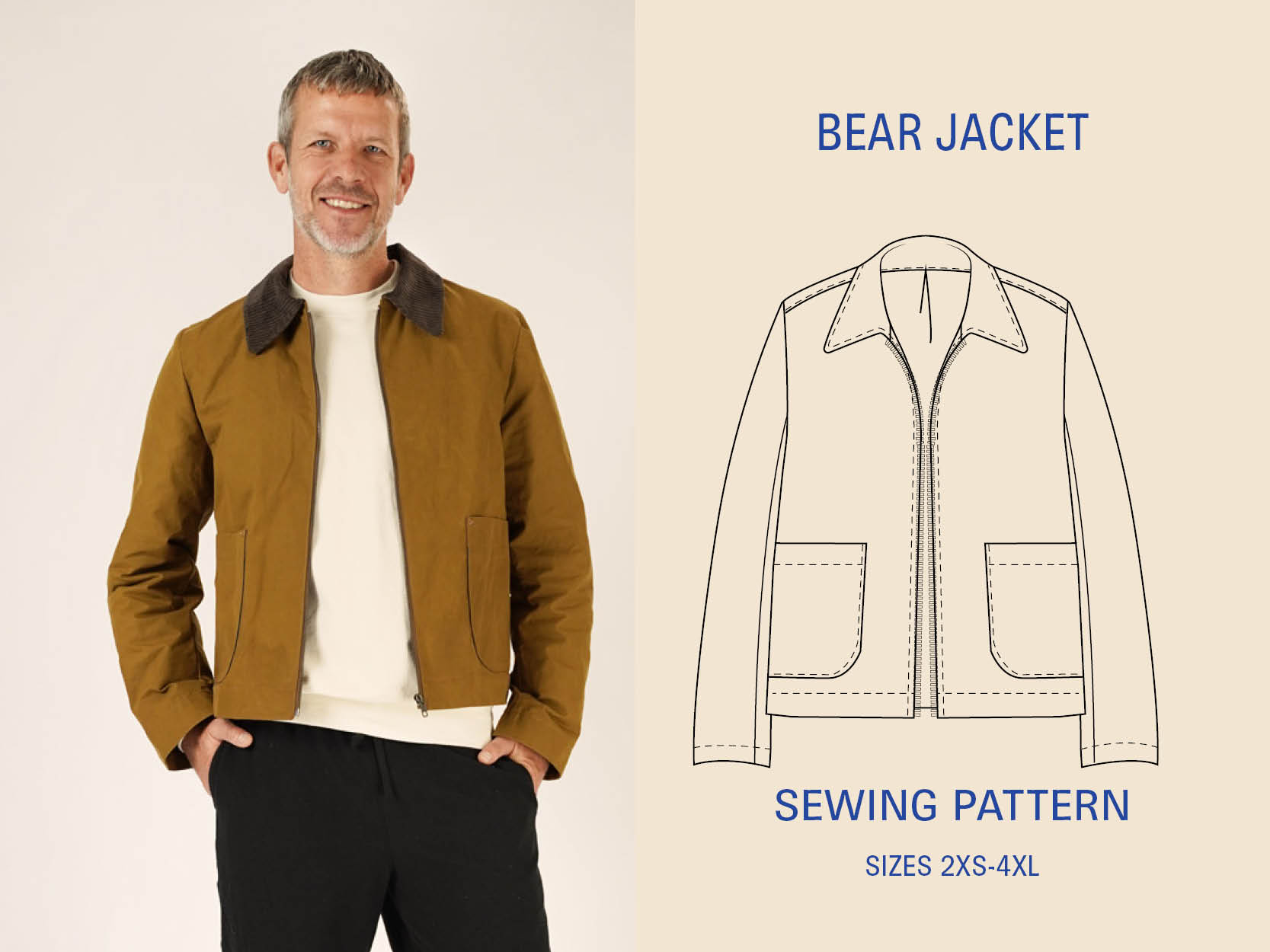 Wardrobe by me, Bear jaket (herre) Wardrobe by me, Bear jaket (herre)